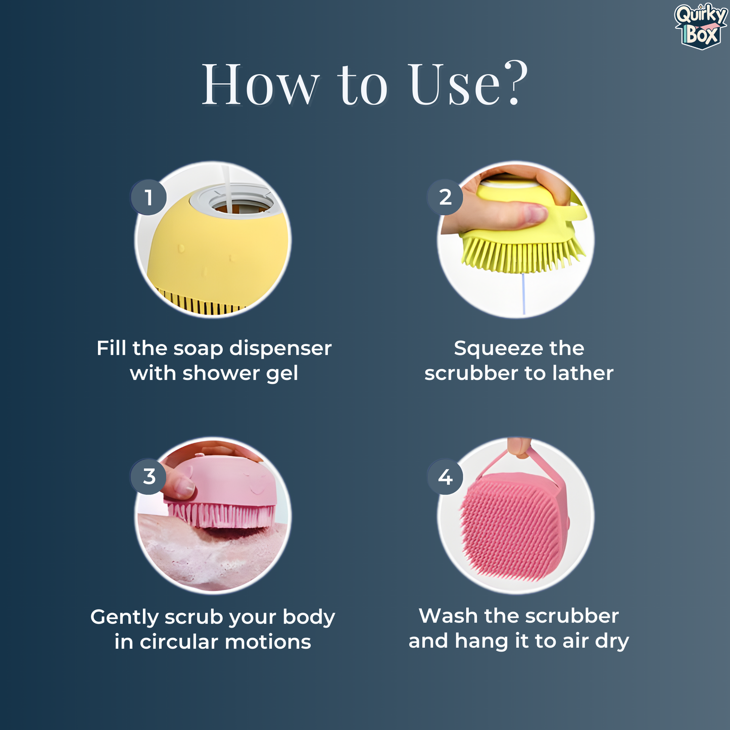 2-in-1 Dispensing Massager & Scrubber Bath Sponge