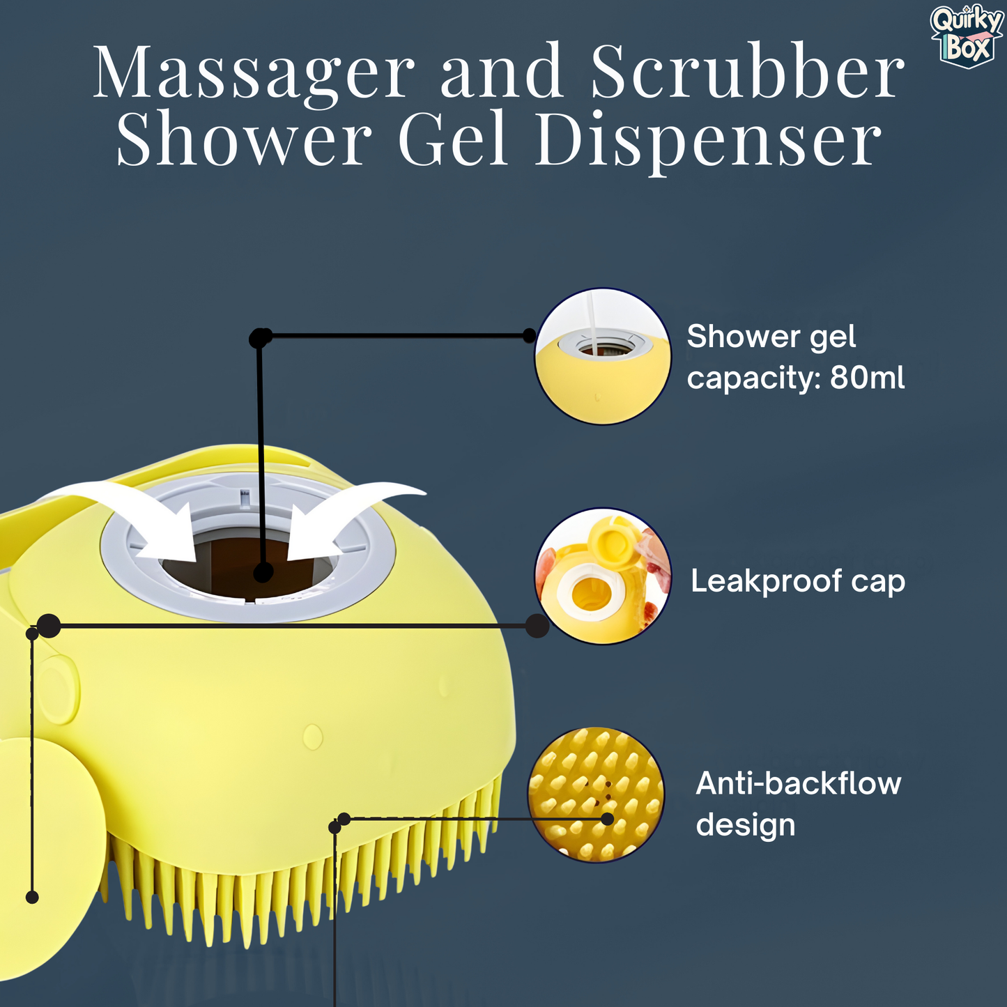 2-in-1 Dispensing Massager & Scrubber Bath Sponge