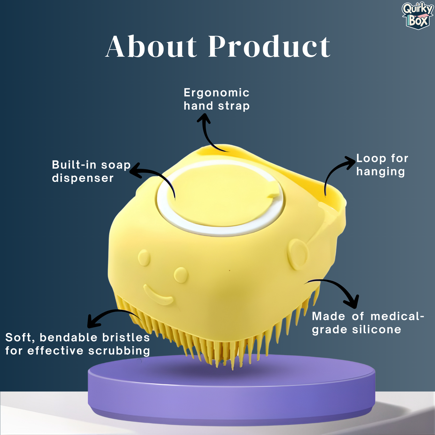 2-in-1 Dispensing Massager & Scrubber Bath Sponge